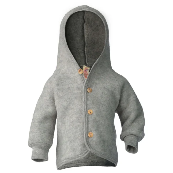 Engel – Kinder Kapuzenjacke Mit Holzknöpfen – Veste En Laine en ligne 5