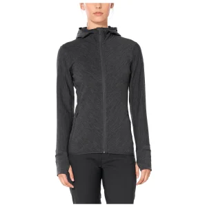 Icebreaker – Women’s Descender L/S Zip Hood – Veste En Laine le grand escompte 12