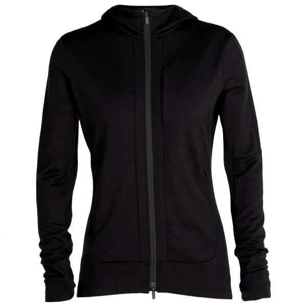 Icebreaker – Women’s Quantum III L/S Zip Hood – Veste En Laine Mérinos magasin france 5