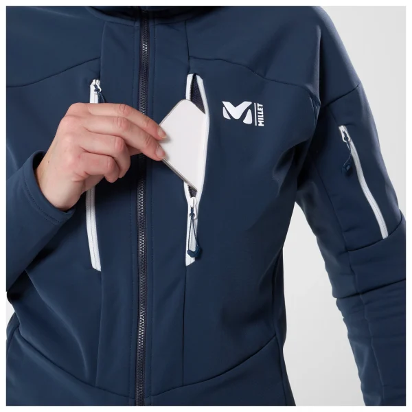 magasin en ligne france Millet – Women’s Pierra Ment Hoodie – Veste Softshell 6